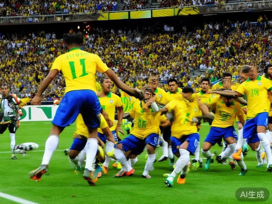 全球体育球队最新排名前十详尽分析与变化趋势全解 巴西国家足球队
作为足球历史上的传奇,巴西队一直